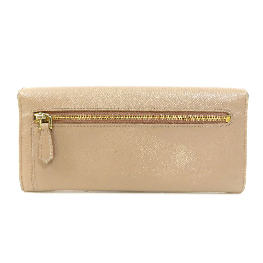 Prada leather motif long Wallet